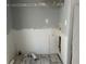 Unfinished laundry room with gray walls and space for washer and dryer hookups at 301 Byrnes Circle, Johnsonville, SC 29555