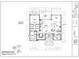 First floor plan blueprint showing layout of living areas, kitchen, bedrooms, and dining with dimensions at 318 15Th Ave. S, Surfside Beach, SC 29575