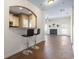 Stylish dining bar offers views of the living area and kitchen, perfect for casual dining at 3659 White Wing Circle, Myrtle Beach, SC 29579