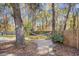 Serene backyard featuring a hammock strung between mature trees at 381 Da Gullah Way # 8 B, Pawleys Island, SC 29585