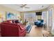 Cozy living room with views of the water and marina at 4633 Lightkeepers Way # 5H, Little River, SC 29566
