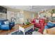 Beautifully furnished living room with marina views from the balcony at 4633 Lightkeepers Way # 5H, Little River, SC 29566