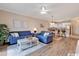 Comfortable living room featuring modern furnishings, hardwood floors, and a cozy atmosphere at 4865 Magnolia Pointe Ln. # 204, Myrtle Beach, SC 29577