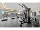 The fully equipped gym offers multiple treadmills and weight machines with beautiful outdoor views at 504 N Ocean Blvd. # 411, Myrtle Beach, SC 29577