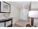 Hallway entrance featuring decorative accents and stylish flooring leading to the main entrance at 504 N Ocean Blvd. # 411, Myrtle Beach, SC 29577