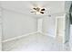 Bright bedroom featuring marble floors, a ceiling fan, and neutral color palette at 515 37Th Ave. N # 101, Myrtle Beach, SC 29572