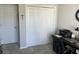 Office with closet, desk, chair, and printer at 59 Willowbend Dr., Murrells Inlet, SC 29576