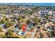 Aerial view of a neighborhood and residence featuring an in-ground pool and lake at 806 Duncan Ave., Myrtle Beach, SC 29572