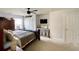 Bedroom featuring a bed, window nook with throw pillows, ceiling fan, and closet at 817 Falkirk St., Myrtle Beach, SC 29579