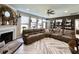 Cozy living room with a fireplace, stylish decor, and comfortable seating, perfect for relaxation and entertaining at 817 Falkirk St., Myrtle Beach, SC 29579