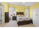Bright bedroom with stylish furniture, a cozy bed, and large windows with views at 8504 Juxa Dr., Myrtle Beach, SC 29579