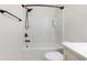 Bathroom with a tub and shower combo, a toilet, and a vanity at 1219 Inlet View Dr., North Myrtle Beach, SC 29582