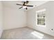 Comfortable bedroom with ceiling fan and natural light from the window at 1219 Inlet View Dr., North Myrtle Beach, SC 29582