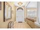 Inviting entryway with tiled floors, neutral paint, and a view into the living area at 324 Highfield Loop, Myrtle Beach, SC 29579