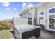 Backyard hot tub, set on a concrete patio, for a relaxing experience at 324 Highfield Loop, Myrtle Beach, SC 29579