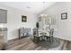 Bright dining area with vaulted ceiling and nice natural light features a stylish table and chairs at 361 Rycola Circle, Myrtle Beach, SC 29575