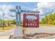 Elegant community entrance sign welcomes residents and guests to the neighborhood at 1016 Laurens Mill Dr., Myrtle Beach, SC 29579
