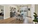 Bright dining area with stylish light fixture and view of the backyard at 1016 Laurens Mill Dr., Myrtle Beach, SC 29579