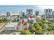 Aerial view of the building in relation to beach, city and other area attractions at 2010 S Ocean Blvd., Myrtle Beach, SC 29577
