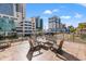 Outdoor patio seating area offers relaxing city views at 2010 S Ocean Blvd., Myrtle Beach, SC 29577