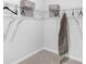 Efficient walk-in closet with shelving and ample storage space at 247 Warner Crossing Way, Loris, SC 29569