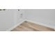 Laundry area hook-ups with light wood-look flooring and white walls at 415 Joseph St, Longs, SC 29568
