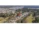 An aerial view highlights this home's location in a well-planned community with mature trees and manicured lawns at 6454 Sweet Gum Trail, Myrtle Beach, SC 29588