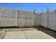Private backyard with a white picket fence, ideal for outdoor entertaining and relaxation at 703 S 1St Ave. S # 34D, North Myrtle Beach, SC 29582