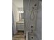 Bathroom with shower/tub combination and vanity with granite counters at 703 S 1St Ave. S # 34D, North Myrtle Beach, SC 29582