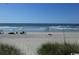 Picturesque beach scene with ocean views, people relaxing and sunbathing near the coastline at 703 S 1St Ave. S # 34D, North Myrtle Beach, SC 29582