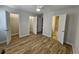 Spacious, light-filled bedroom with a ceiling fan and easy access to bathroom at 703 S 1St Ave. S # 34D, North Myrtle Beach, SC 29582