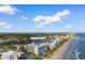 Aerial view of beachfront hotel at 1105 S Ocean Blvd, with beach access at 1105 Coral Beach Circle # 438, Myrtle Beach, SC 29577