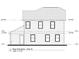 Rear elevation displaying window placements and dimensions of the two-story home at 1494 Hardwick Rd., Conway, SC 29526