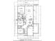 Architectural floor plan includes the Primary suite, bedrooms, kitchen and Gathering room at 1498 Hardwick Rd., Conway, SC 29526