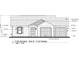 A front elevation of a 2-car garage house with asphalt shingles, shake siding, shutters, and lap siding details at 1502 Hardwick Rd., Conway, SC 29526