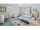 Bedroom with light blue walls and ensuite bathroom access at 2 Sunrise Ct., Carolina Shores, NC 28467