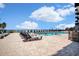 Spacious outdoor pool area with lounge chairs for sunbathing and enjoying the vacation atmosphere at 2001 S Ocean Blvd. # 720, Myrtle Beach, SC 29577