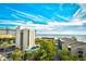 Scenic aerial view of the coastline and buildings near the shore on a clear, sunny day at 210 75Th Ave. N # 4034, Myrtle Beach, SC 29572