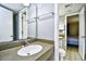 Bathroom featuring a sink, vanity, toilet, and access to the shower and bedroom at 210 75Th Ave. N # 4034, Myrtle Beach, SC 29572