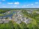 Stunning aerial view of a neighborhood featuring ponds and landscaping, nestled among picturesque surroundings at 216 Kinross Ct., Little River, SC 29566