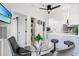 Open-concept kitchen and dining area, with modern decor and ample natural light at 2710 S Ocean Blvd. # 407-A, Myrtle Beach, SC 29577