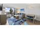 Bright living room featuring ocean views, comfortable seating, and a dining area at 3000 N Ocean Blvd. # 130, Myrtle Beach, SC 29577