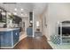 Open-concept design showcases the kitchen with hardwood floors and a seamless flow at 3704 Chapel Ln., Myrtle Beach, SC 29588