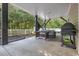 A cozy back patio with a grill perfect for entertaining at 3704 Chapel Ln., Myrtle Beach, SC 29588