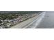 Beautiful beachfront houses with colorful exteriors and stunning ocean views from above at 412 Seaside Dr. S, Surfside Beach, SC 29575