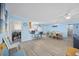 Open concept living room and dining room with modern features and appliances at 412 Seaside Dr. S, Surfside Beach, SC 29575