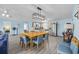 Open concept living space featuring a dining area and kitchen at 412 Seaside Dr. S, Surfside Beach, SC 29575