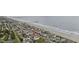 Aerial view of the house near the beach, surrounded by neighborhood homes at 510 S Ocean Blvd., Surfside Beach, SC 29575