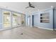 Bright living room with hardwood floors, recessed lighting, and a ceiling fan at 615 Woodbine Ct., Myrtle Beach, SC 29579
