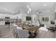 Spacious living area featuring modern furniture, lighting and an eat-in kitchen at 627 Bonaventure Dr. # 201, Myrtle Beach, SC 29577